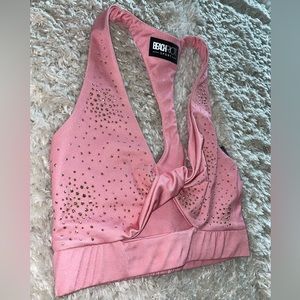 Womens pink beach riot sport set